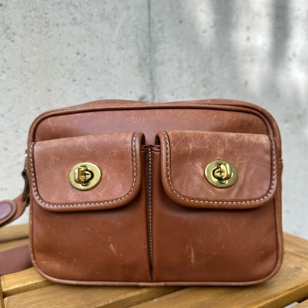 RARE Vintage Coach British Tan Waist Pack